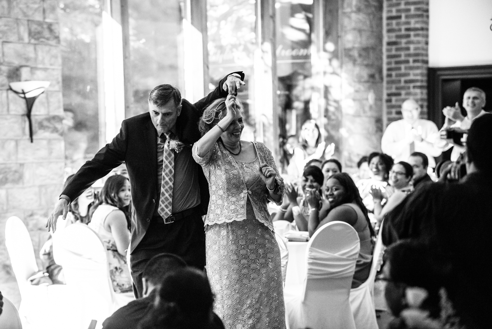 father and mom dancing